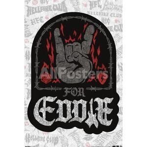 Stranger Things Season 5 2025 “For Eddie Patch” Poster 22.375x34